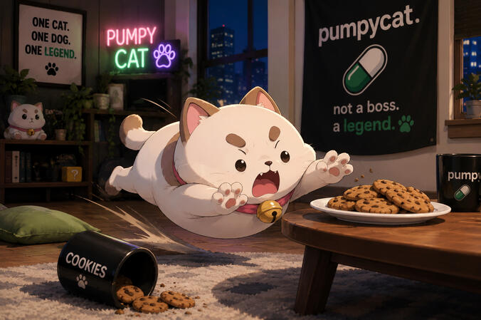 Don't let the attitude fool you—PUMPYCAT can be unbelievably spoiled, dramatic, and just a little bratty. He acts like the universe revolves around him, demands the best snacks, naps whenever he pleases, and pretends he doesn't care about anyone. But benea Don't let the attitude fool you—PUMPYCAT can be unbelievably spoiled, dramatic, and just a little bratty. He acts like the universe revolves around him, demands the best snacks, naps whenever he pleases, and pretends he doesn't care about anyone. But benea